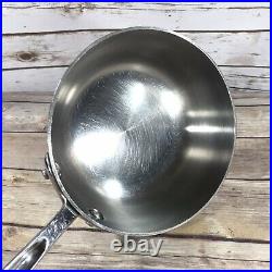 All Clad 1 QT Sauce Pan Stainless Steel No Lid EUC Kitchenware Stock Pot