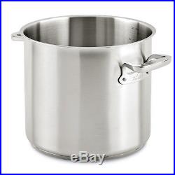 All Clad 24 Qt Stock Pot Stainless Steel Professional Series New with Free Lid