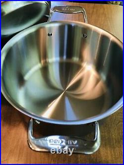 All-Clad #2871919 D5 Satin Stainless 5-Ply HUGE 8-qt Stock Pasta Soup Pot