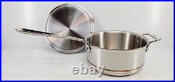 All-Clad 3-QT Copper Core 5-Ply Bonded Sauce SOUP stock pan pot with Lid