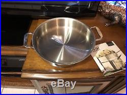 All Clad 3 Qt Try-ply Bonded Dutch Oven STOCK POT Polished Stainless Steel