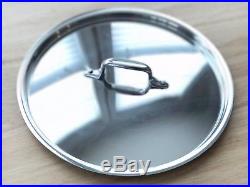 All Clad 3 Quart Saute Pot with Lid Stainless Steel Pan Stock Cooking AllClad
