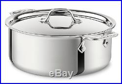 All-Clad 4506 Stainless Steel Tri-Ply Bonded Dishwasher Safe Stockpot wit. New