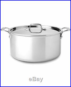 All-Clad 4508 Stainless Steel Tri-Ply Bonded 8-qt Stockpot with Lid