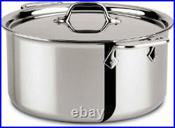 All-Clad 4508 Stainless Steel Tri-Ply Bonded Dishwasher Safe Stockpot