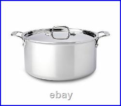 All-Clad 4508 Stainless Steel Tri-Ply Bonded Dishwasher Safe Stockpot