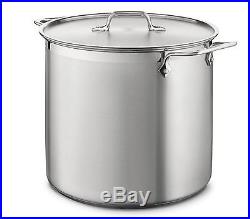 All Clad #4512 Tri-Ply 12 quart STOCK POT with LID Polished Stainless Steel NEW