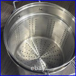 All-Clad 4 Piece Stainless 12 Quart Pot withStrainer, Steamer, and Lid