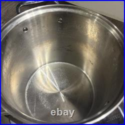 All-Clad 4 Piece Stainless 12 Quart Pot withStrainer, Steamer, and Lid