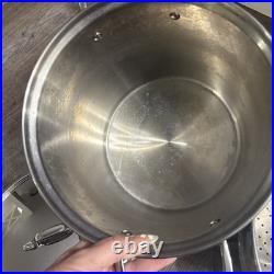 All-Clad 4 Piece Stainless 12 Quart Pot withStrainer, Steamer, and Lid