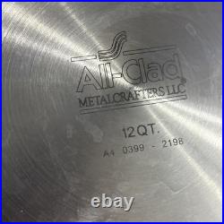All-Clad 4 Piece Stainless 12 Quart Pot withStrainer, Steamer, and Lid