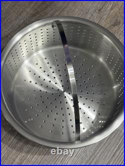 All-Clad 4 Piece Stainless 12 Quart Pot withStrainer, Steamer, and Lid
