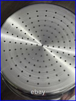 All-Clad 4 Piece Stainless 12 Quart Pot withStrainer, Steamer, and Lid