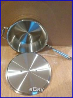All-Clad 4 Qt Copper Core Essential Pan with Lid, Polished, Induction, Lifetime