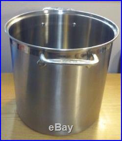 All Clad 4 pcs. 12 Quart Stainless Steel Stock Pasta Steamer Pot