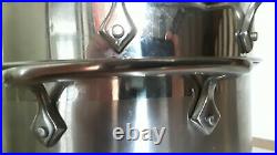 All-Clad 4pc Commercial Stainless Steel 1318qt Stockpot with 2 Steamer Baskets