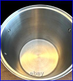 All-Clad 4pc Multi-Pot Stainless Steel Stock Strainer Steamer Insert & Lid 12 qt