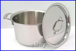 All Clad 5.5 qt. SOUP STOCK POT with LID #4505.5 Tri-Ply Polished Stainless NEW