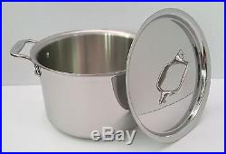 All Clad 5.5 qt. SOUP STOCK POT with LID Tri-Ply Polished Stainless #4505.5 NEW
