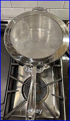 All-Clad 5-6 QT Stainless Steel Stockpot with All-Clad Lid & All-Clad Strainer