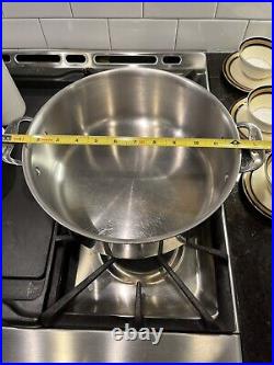 All-Clad 5-6 QT Stainless Steel Stockpot with All-Clad Lid & All-Clad Strainer
