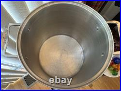 All Clad 5 Piece 12 Quart Steamer Stock Pot with 2 Steamer Inserts