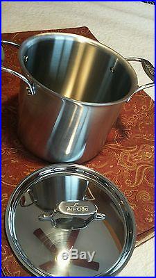 All-Clad 5 Ply 7-Qt. QUART STOCK POT d5 BRUSHED Stainless Steel NEW