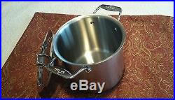 All-Clad 5 Ply 7-Qt. QUART STOCK POT d5 BRUSHED Stainless Steel NEW