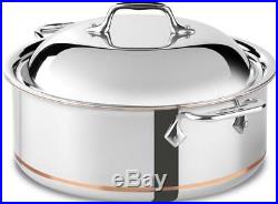All-Clad 650618 SS Copper Core 5-Ply 6-qt Round Roaster with Dome Lid