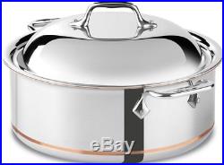 All-Clad 650618 SS Copper Core 5-Ply Bonded Dishwasher Safe 6-qt Round Roaster