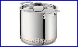 All Clad #6507 7 Quart COPPER CORE d5 Stainless Steel Tall Stock Pot with lid NEW