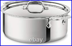 All-Clad 6-Qt 4506 SS Tri-Ply Bonded Dishwasher Safe Stock pot with Lid