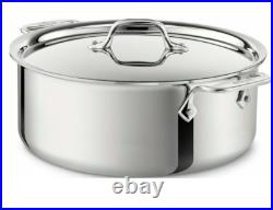 All-Clad 6-Qt 4506 SS Tri-Ply Soup Pot with Lid (DENT)