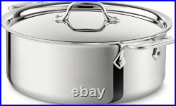 All-Clad 6-Qt 4506 SS Tri-Ply Soup Pot with Lid (DENT)