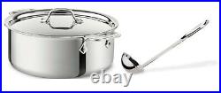 All-Clad 6-Qt 4506 SS Tri-Ply Soup Pot with ladle and Lid