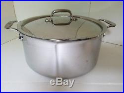 All Clad 6 Qt Stock Pot & LID Stainless Steel USA