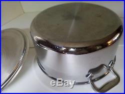 All Clad 6 Qt Stock Pot & LID Stainless Steel USA