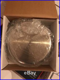 All-Clad 6 Qt Stock Pot polished stainless Steel With Lid EUC In Factory Box