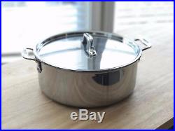 All Clad 6 Quart Soup Pot with Lid Stainless Steel Pan Stock Cooking AllClad and
