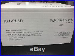 All- Clad 7506 MC2 8 Quart. Stock Pot with Lid, Stainless Steel Tri- Ply, Silver