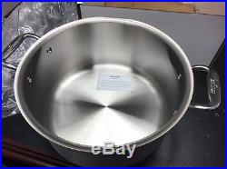 All- Clad 7506 MC2 8 Quart. Stock Pot with Lid, Stainless Steel Tri- Ply, Silver