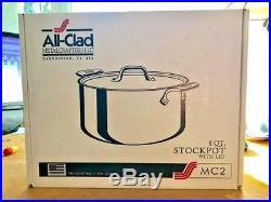 All-Clad 7508 MC2 Professional Master Chef 2 8-QT Stockpot withLid New In Box