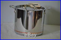 All Clad 7 Qrt Copper Core Stainless Steel Stock Pot Sauce Pan WithLid First Qlty