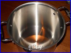 All Clad 7 Quart d5 COPPER CORE #6507 Stainless Steel Tall Stock Pot with lid