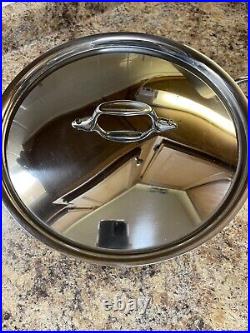 All-Clad 8QT D3 Stainless Steel Stockpot with Lid, 4508 New NO BOX
