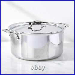 All-Clad 8QT Stainless Steel Stockpot with Lid, 4508 Brand New In Retail PKG