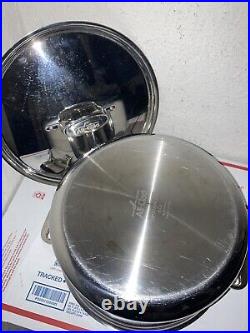 All-Clad 8Qt D3 Metalcrafters Stainless Steel Stockpot with Lid