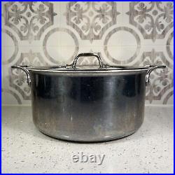 All-Clad 8Qt Stainless Steel Stock Pot With Stainless Steel Lid