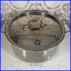 All-Clad 8Qt Stainless Steel Stock Pot With Stainless Steel Lid