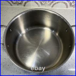 All-Clad 8Qt Stainless Steel Stock Pot With Stainless Steel Lid